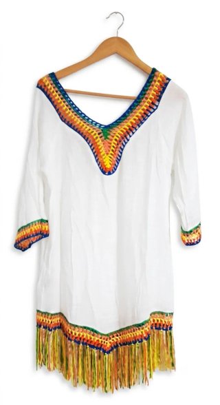 Lote Vestido Playa + Bolso Rafia