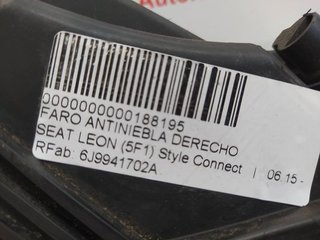 FARO ANTINIEBLA DERECHO SEAT LEON (5F1) Style Connect