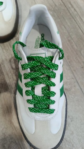 Zapatillas Adidas Samba Blancas y Verdes