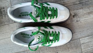 Zapatillas Adidas Samba Blancas y Verdes