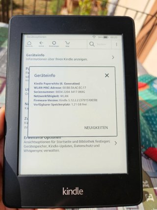 Kindle Amazon Paperwhite 6
