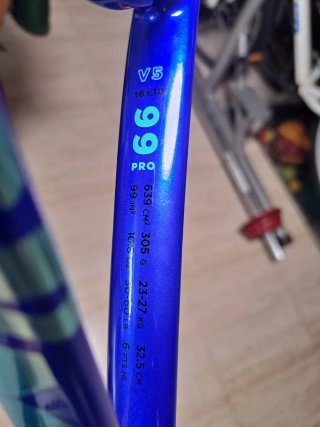Raqueta de Tenis Azul y Naranja