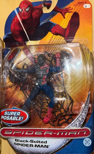 SpiderMan Black Suited Action Figure Takeover