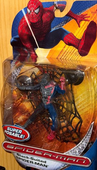 SpiderMan Black Suited Action Figure Takeover