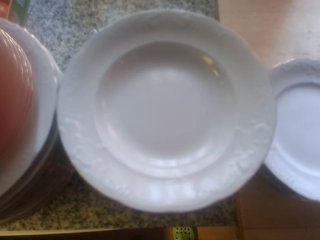 Vajilla 12 servicios porcelana dorada