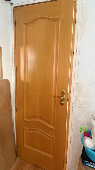 3 puertas de madera de haya ciegas 72cm