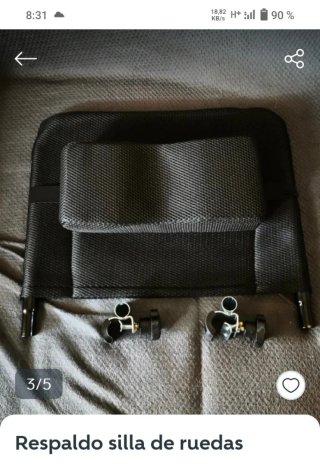 respaldo de silla de ruedas y cojín cuello