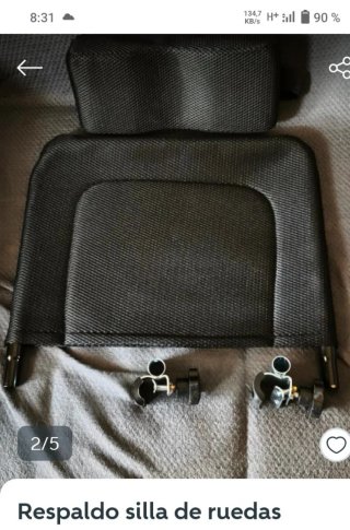 respaldo de silla de ruedas y cojín cuello