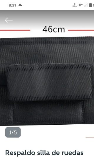 respaldo de silla de ruedas y cojín cuello
