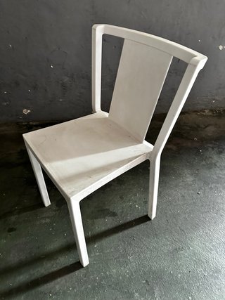 8 Sillas Blancas Apilables