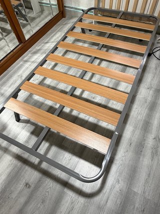 Somier Plegable 90x180cm Metal/Madera