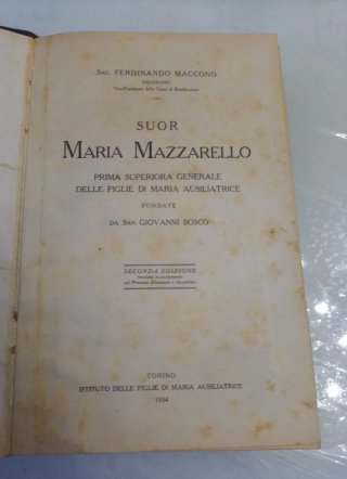 Suor Maria Mazzarello sacerdote Maccano 1934