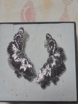 Pendientes Zara Acero Plateado