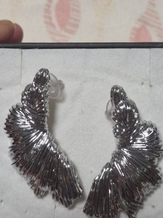 Pendientes Zara Acero Plateado