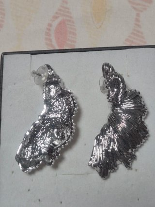 Pendientes Zara Acero Plateado