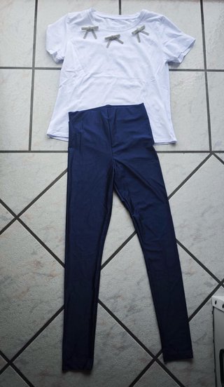 Completo bianco e blu