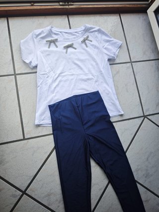 Completo bianco e blu