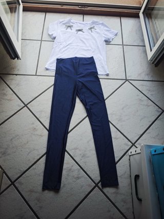 Completo bianco e blu