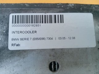 INTERCOOLER BMW SERIE 7 (E65/E66) 730d