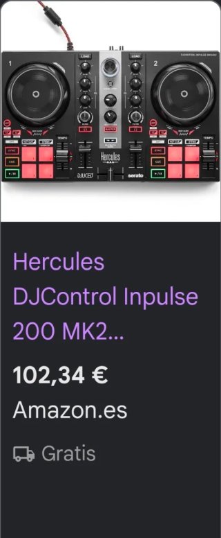 (NUEVA)Consola DJ Hercules DJControl Inpulse 200 M