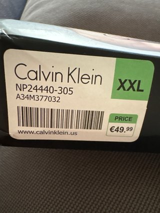 Calvin Klein Boxer Talla XXL