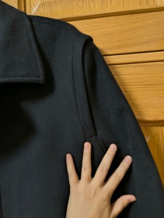 Chaqueton loden lana merina de hombre negro