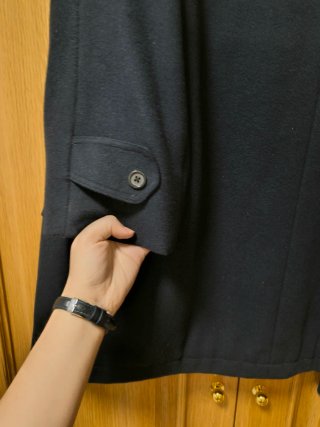 Chaqueton loden lana merina de hombre negro