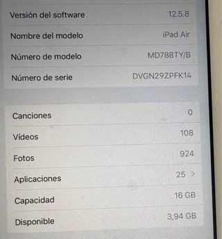 Apple iPad Air Plata/Blanco