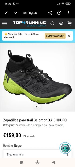 Zapatilla Trail Salomon XA ENDURO Hombre