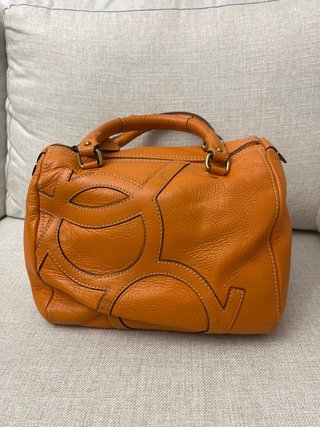 Bolso Piel Naranja Purificación García