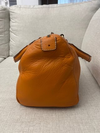 Bolso Piel Naranja Purificación García