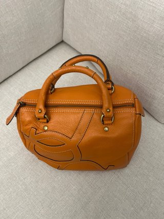 Bolso Piel Naranja Purificación García