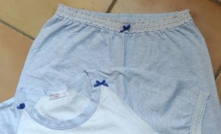 Pigiama romantico in viscosa da donna