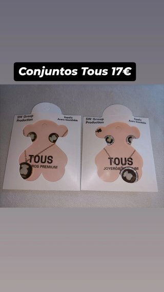 Conjunto Tous Plata Acero Inoxidable
