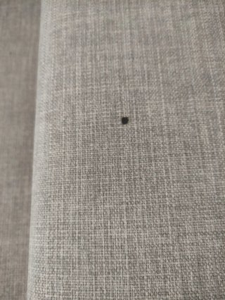 Sofá de tela gris