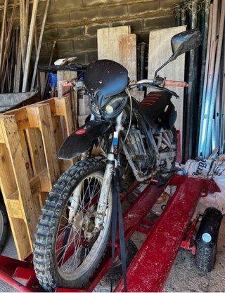Motor Hispania 49cc Enduro/Motocross Negra