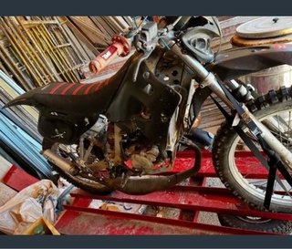 Motor Hispania 49cc Enduro/Motocross Negra