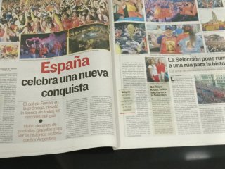 Periódico histórico AS España campeona del mundo