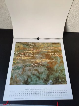 Claude Monet  calendario 2001 Flammarion