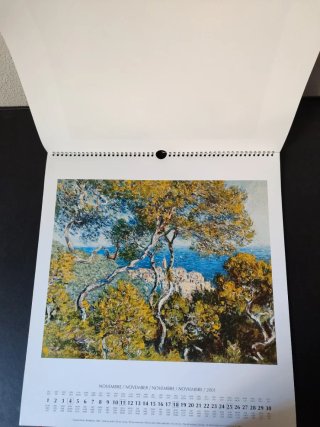 Claude Monet  calendario 2001 Flammarion
