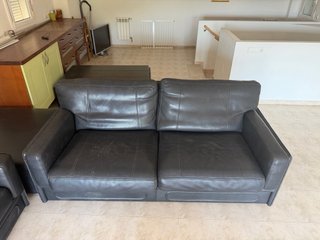 Se vende conjunto de 2 sofás Baxter de piel autént