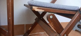 Mesa y 2 Sillas Plegables Madera de Ikea