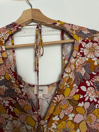 Vestido estampado flores