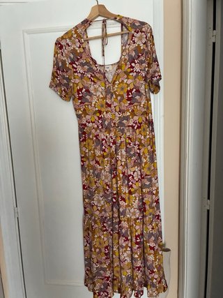 Vestido estampado flores