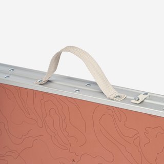 Mesa plegable de camping, 4 personas, marrón
