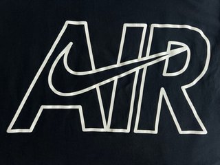 T-Shirt Nike Air Nera Logo Stampato Taglia S