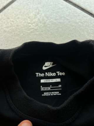 T-Shirt Nike Air Nera Logo Stampato Taglia S
