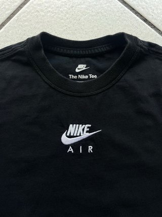 T-Shirt Nike Air Nera Logo Stampato Taglia S