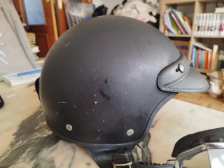 ​Pack Casco Jet Caberg Negro Mate + Gafas Custom
