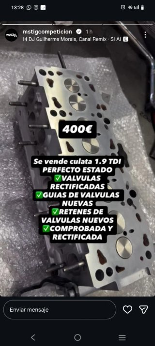 Culata Rectificada 1.9tdi ARL 150 CV